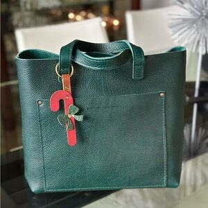 Forest Green Medium Crossbody Tote Portland Leather Goods